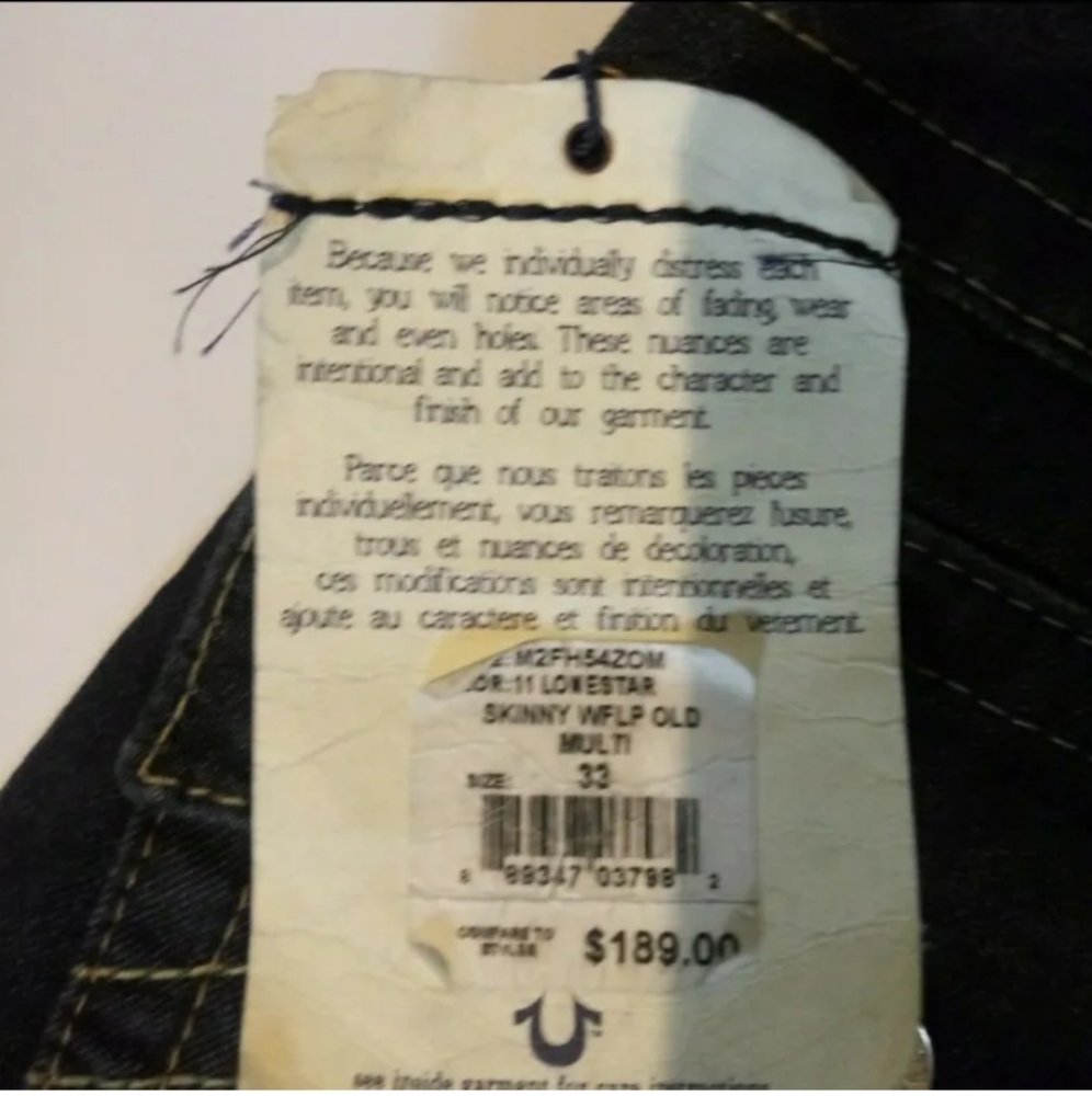 True Religion Skinny Jeans Size 33. - Picture 4 of 5